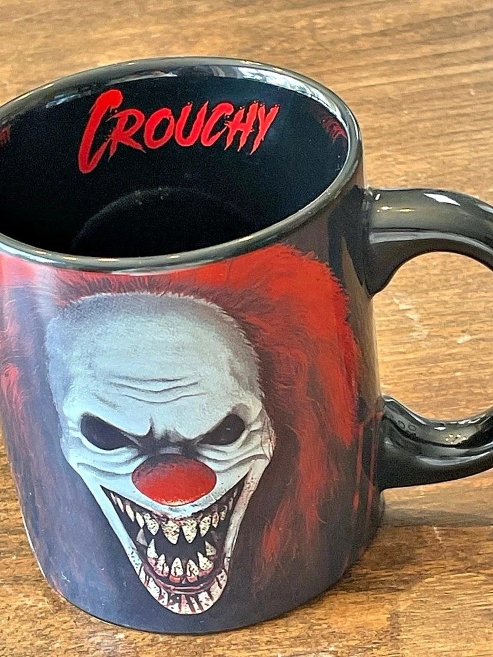 Spirit Halloween Crouchy Mug Black & Red Mug